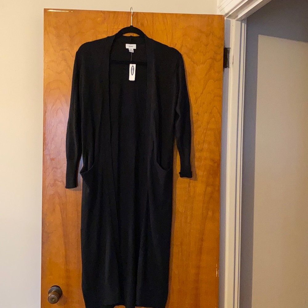 old navy Black long sweater